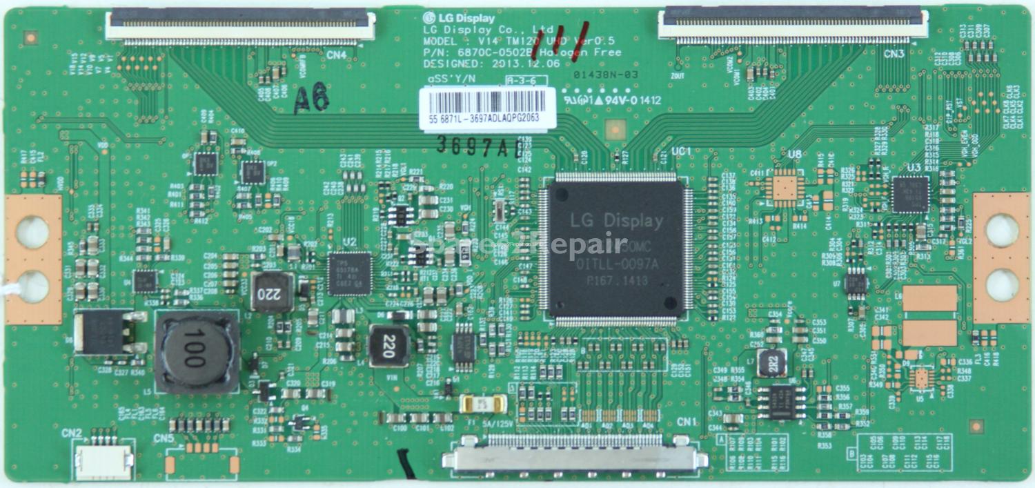 Changhong UHD55C5500IS - T-Con - 6871L-3697A - 6870C-0502B - V14 TM120 UHD Ver0.5