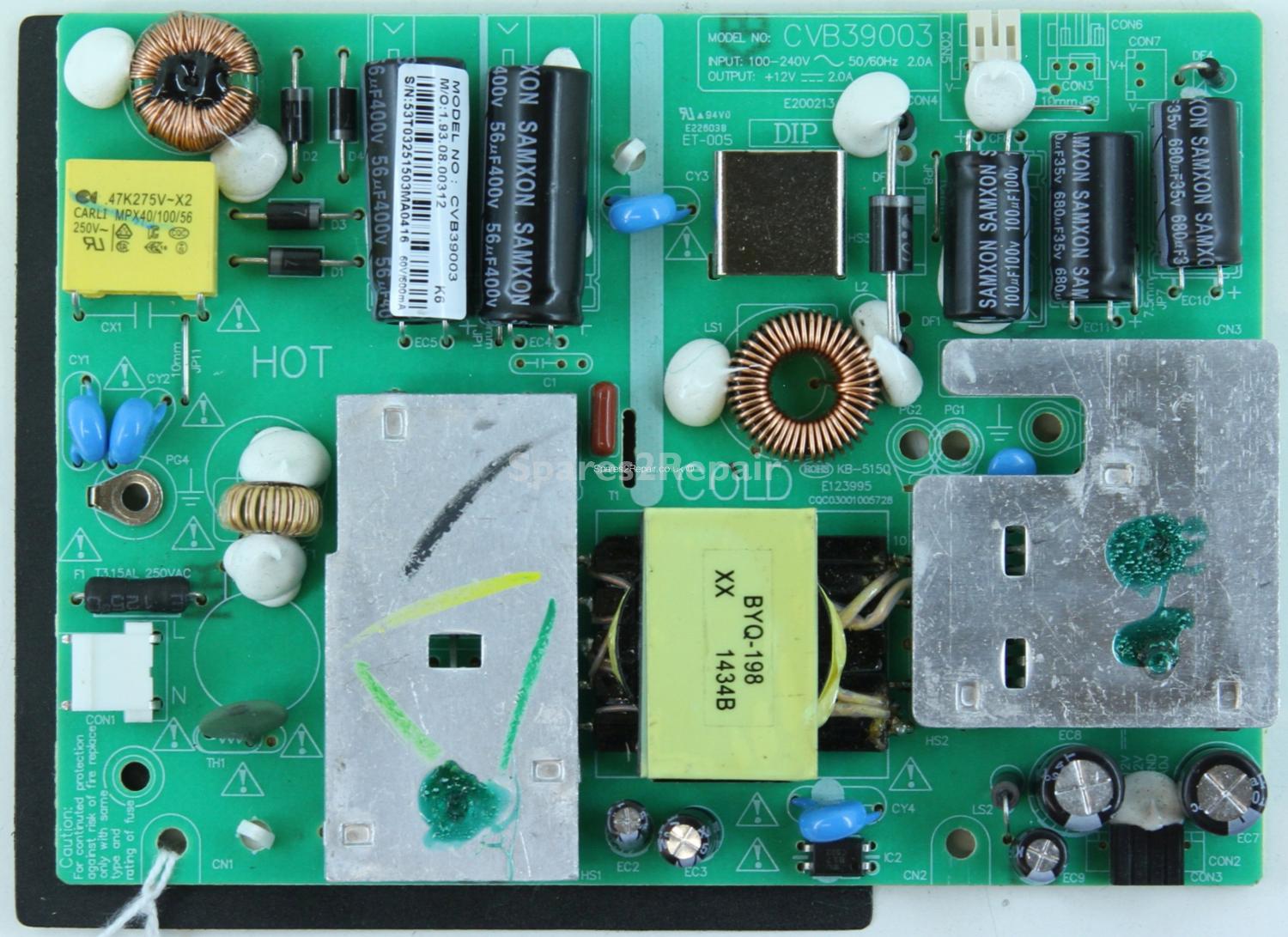 Goodmans G40227FT2-LED - PSU - CVB39003 - E200213 - 1.93.08.00312 K6