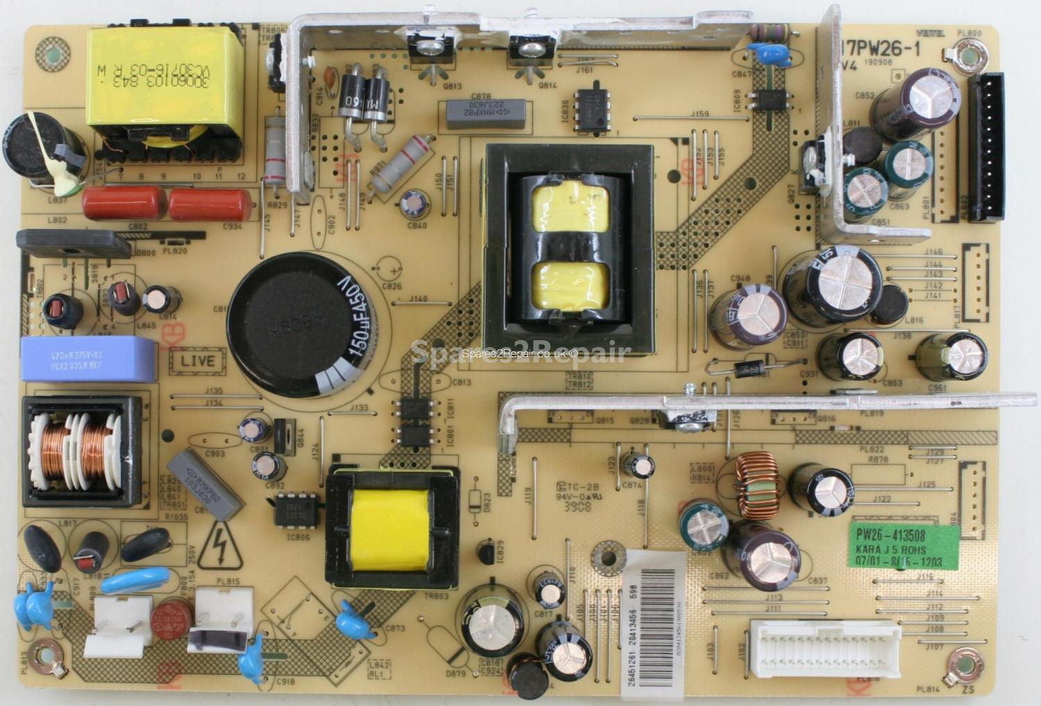 Hitachi 32LD30U - PSU - 17PW26-1 - V4 - 190908 - 20413456