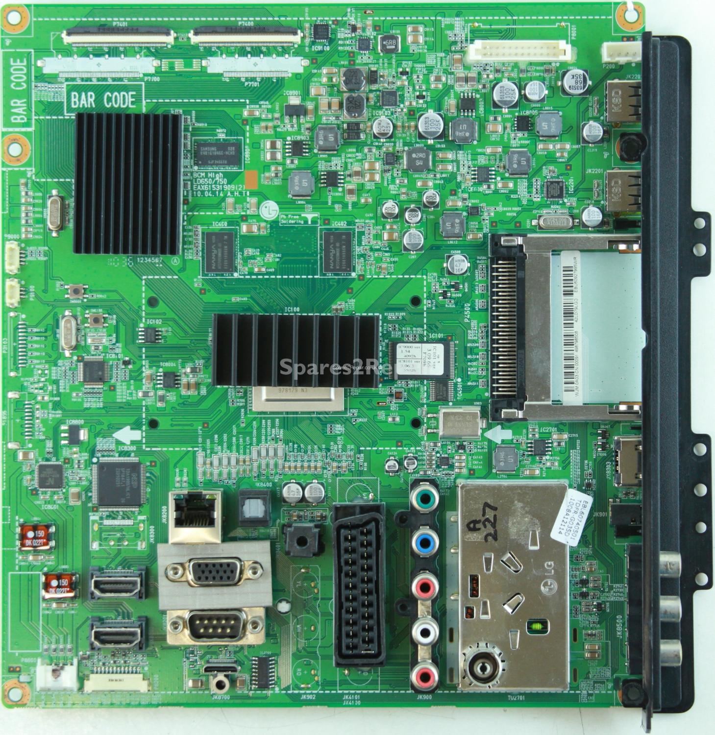 LG 42LD790 - Main AV - EBU60927995 - EAX61531909 (2) - BCM High - LD650/750