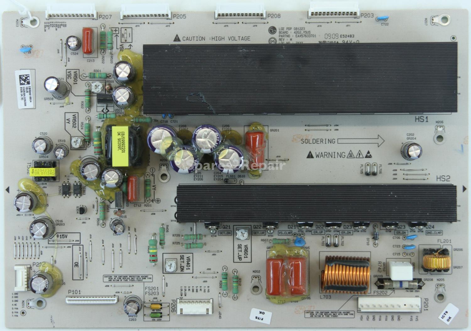 LG 42PQ3000 - YSUS - EBR56916604 - EAX57633701 REV M - PDP 081223