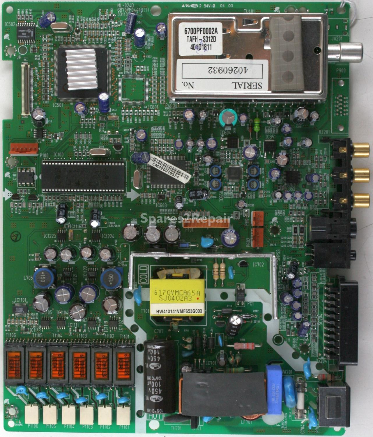 LG RZ-20LA70 - Main Board - 6870VM0444B (1) - 031103 - ML-024D