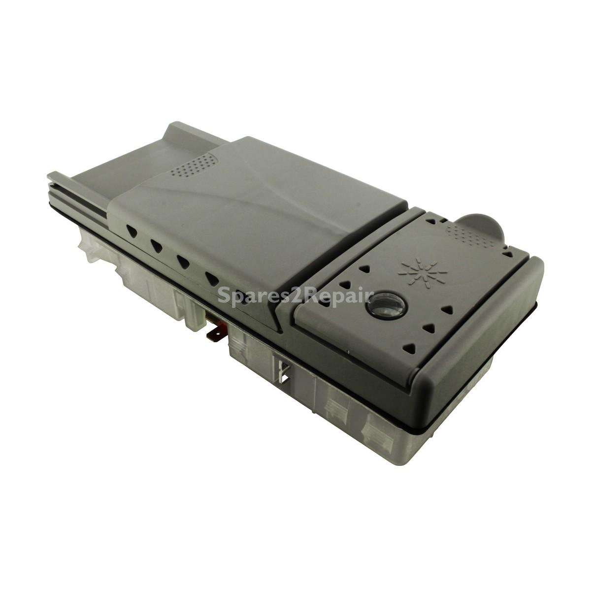 Compatible for Bosch SGE, SGI, SGS, SGV, SHV, SRS, SRV Series; Hotpoint DC, DF, DWF, DWM Series Soap Dispenser Assembly for Non-Steam Vent Behind Dispenser Door Models