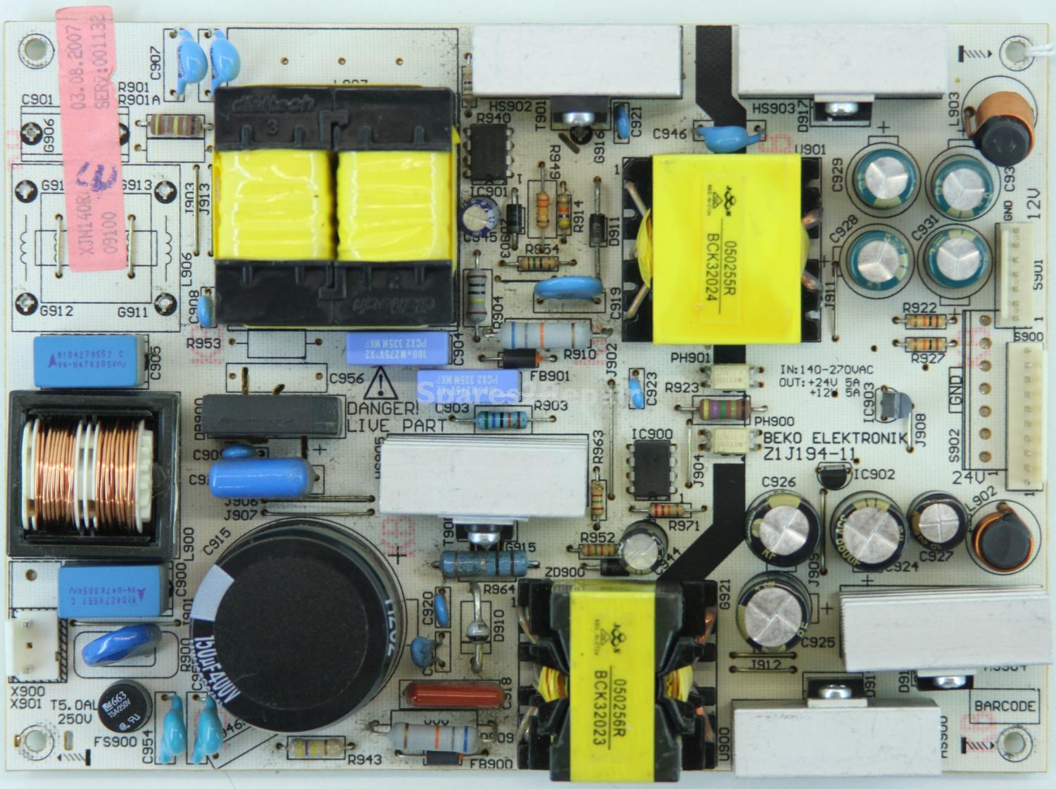 Panache P32LJ520HD - PSU - BEKO ELEKTRONIK - Z1J194-11 - XJN140R