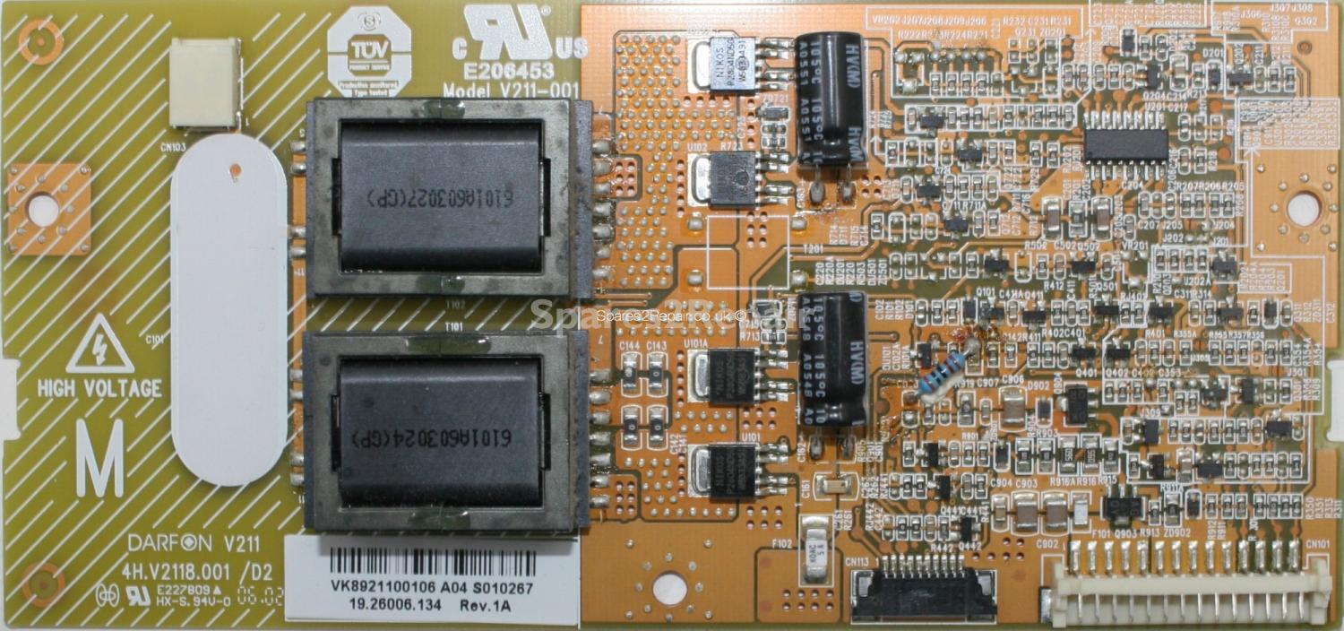 Philips 32PF5520D/10 - Inverter - 19.26006.134 - Rev 1A - 4H.V2118.001 /D2 - MASTER
