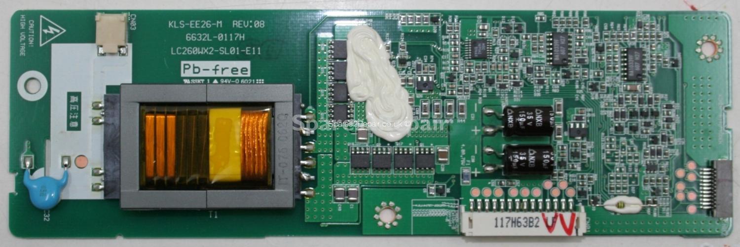 Philips 26PF7521D/10 - Inverter - KLS-EE26-M REV08 - 6632L-0117H - LC260WX2-SL01-E11