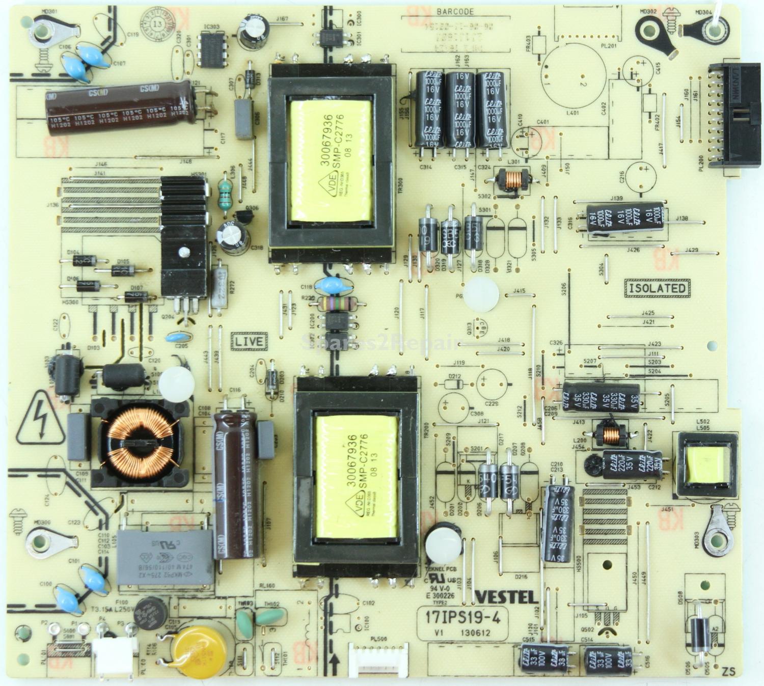 Polaroid P32LED13 - Power Supply - 23131603 - 17IPS19-4 V1 - 130612