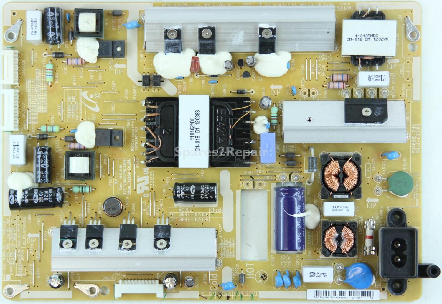 Samsung UE46ES6300U - PSU - BN44-00518B - REV:1.1 - PD46B1D_CHS