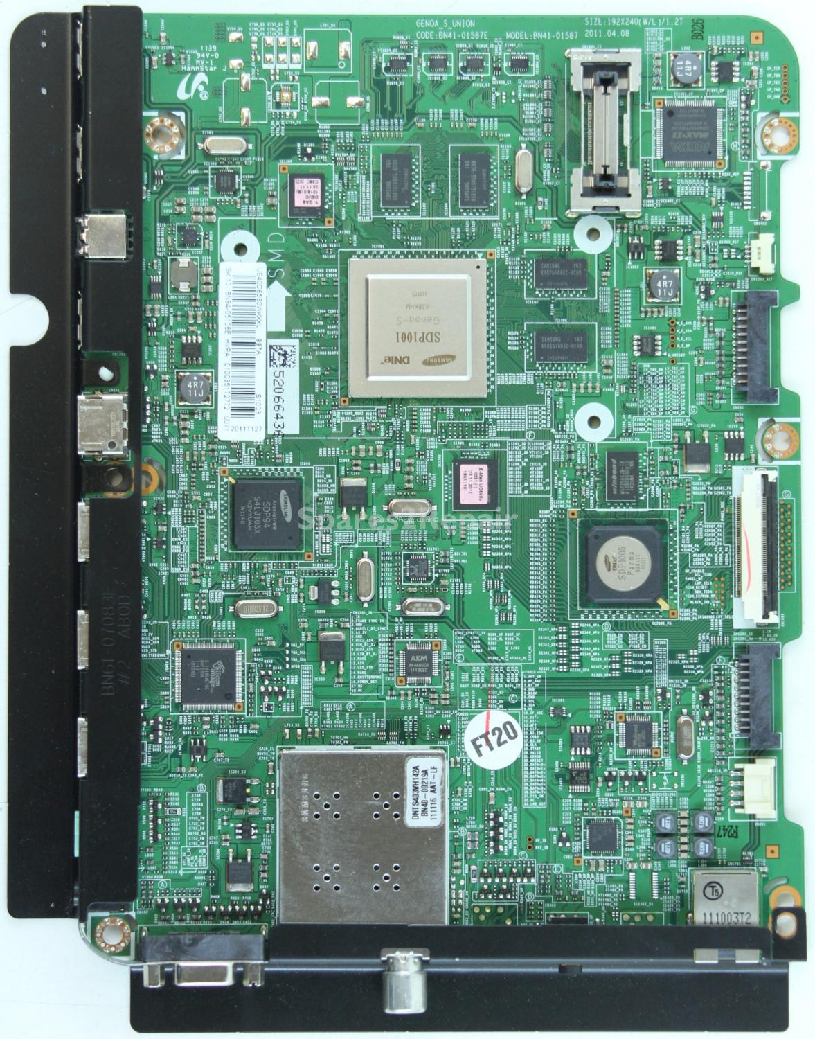 Samsung UE40D6530WK - Main AV - BN94-05108E - BN41-01587E - GENOA_S_UNION