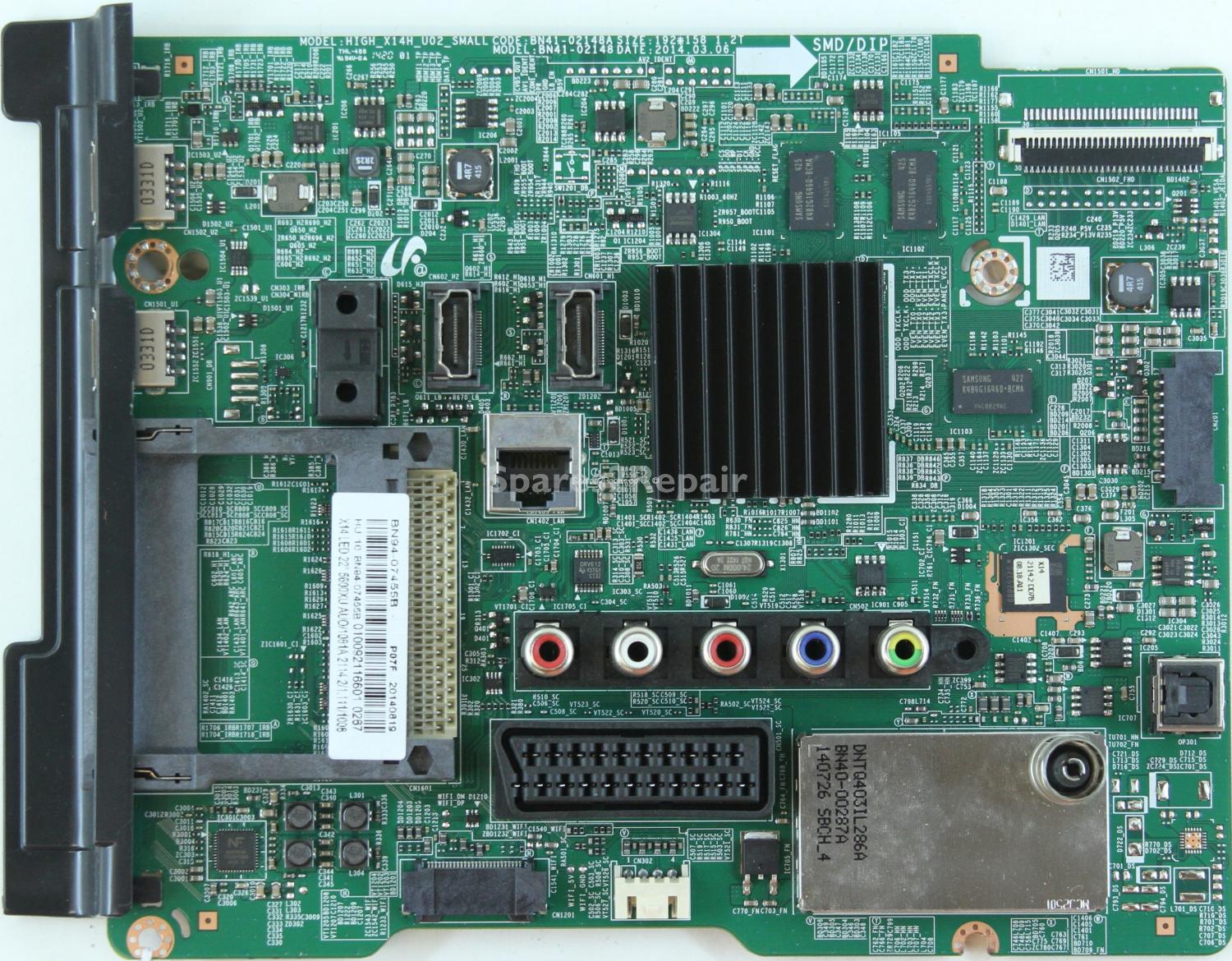 Samsung UE22H5600AK - Main AV - BN94-07455B - BN41-02148A - HIGH_X14H_UO2_SMALL