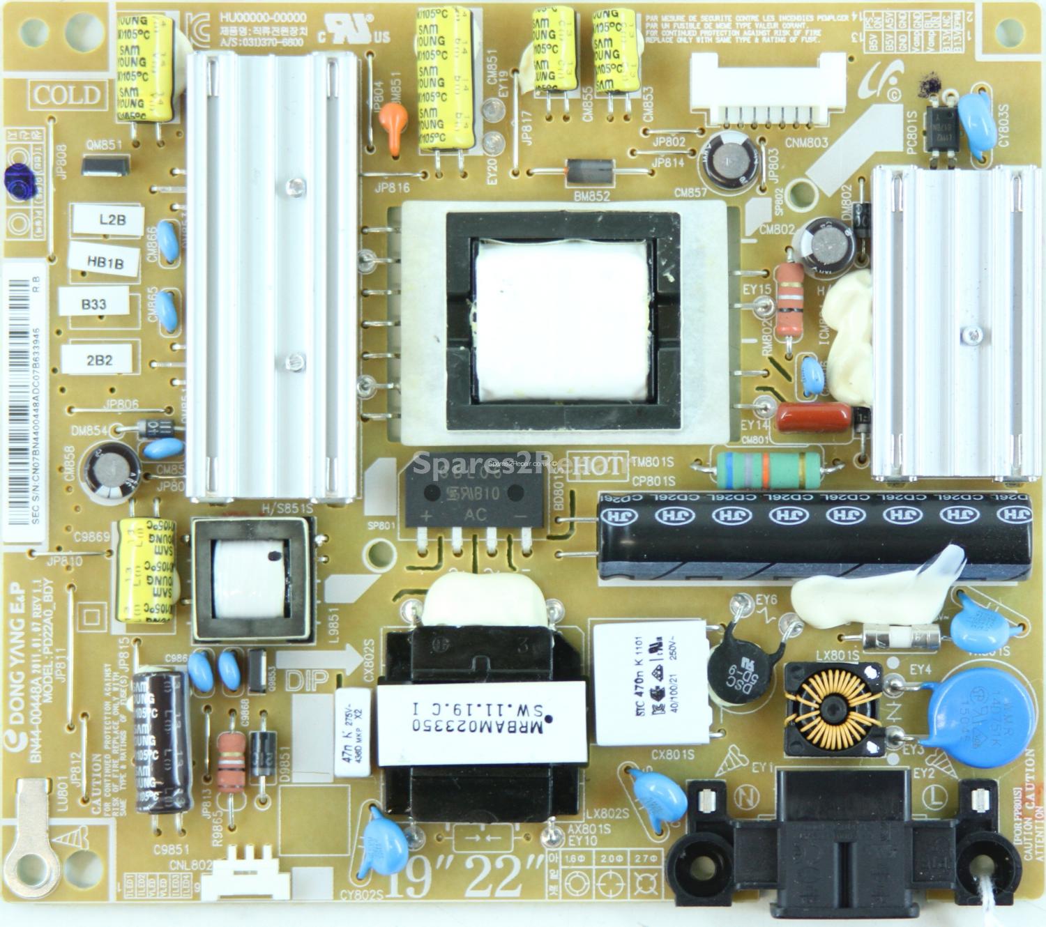 Samsung UE19D4000 - PSU - BN44-00448A - REV1.1 - PD22A0_BDY