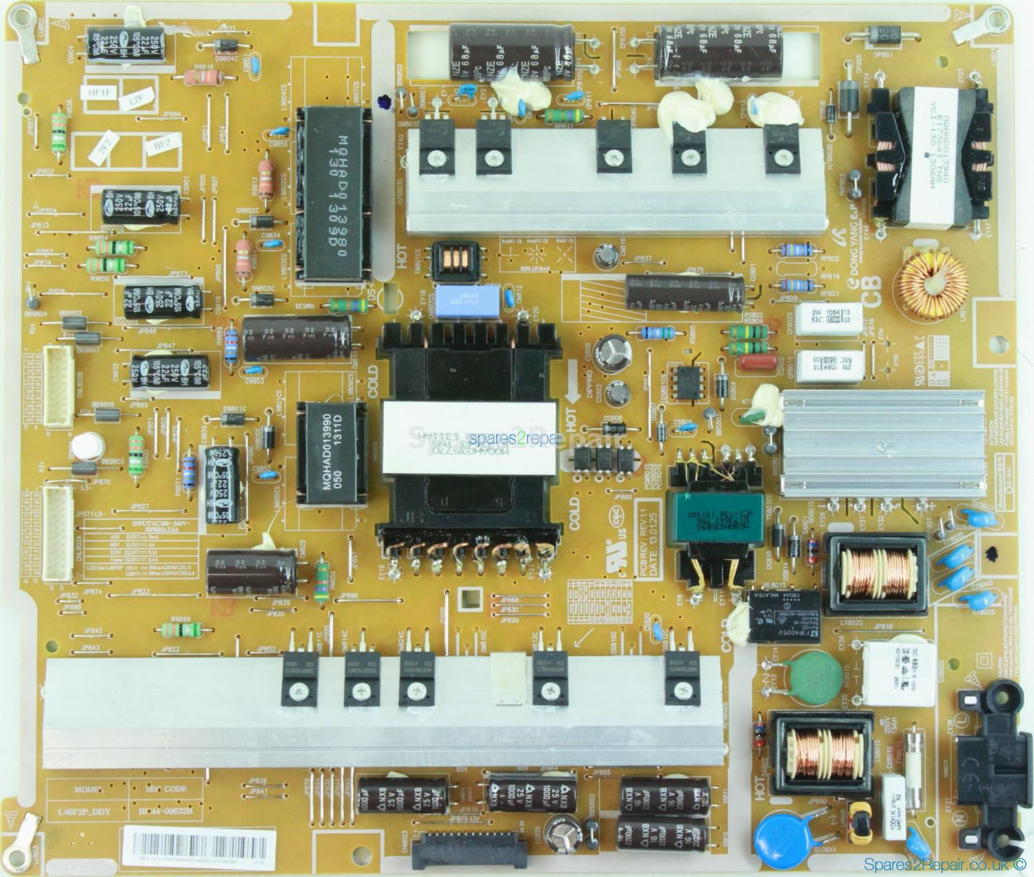 Samsung UE40F7000ST - Power Supply - BN44-00632B - REV 1.1 - L46F2P_DDY