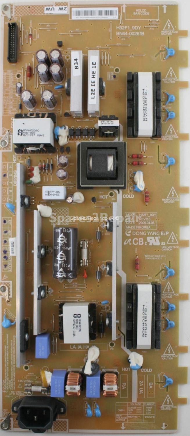 Samsung LE32B550A5W - Power Inverter - BN44-00261B - H32F1_9DY - Rev 2.0