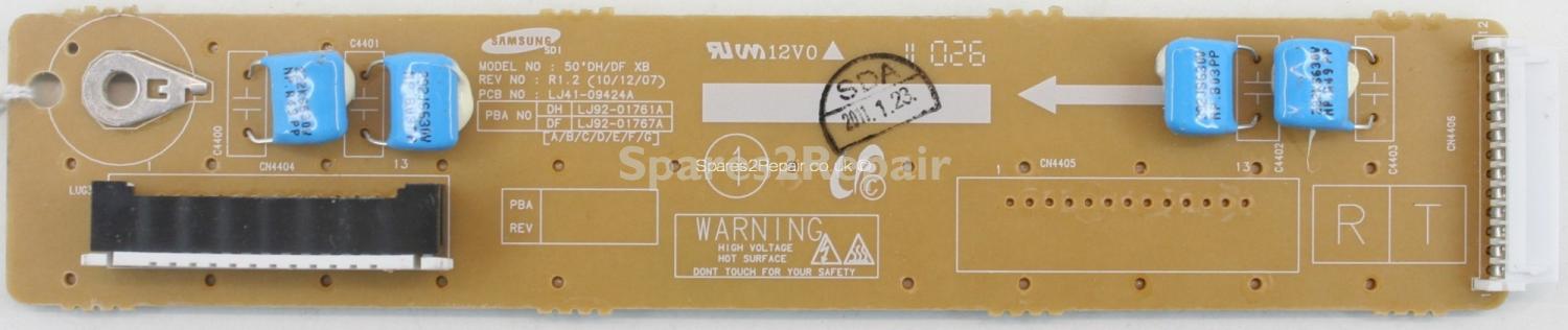 Samsung PS51D450A2W - XBUFFER - LJ41-09424A - R1.2 - LJ92-01761A - 50DH/DF XB