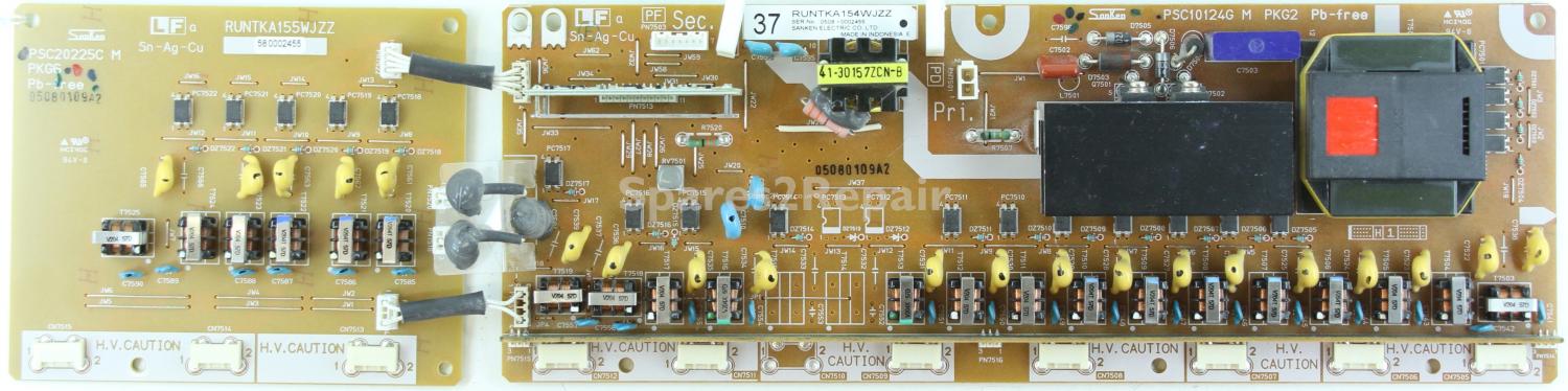 Sharp 37 Inch - Inverter - RUNTKA154WJZZ - PSC10124G M - PKG2 - RUNTKA155WJZZ - PSC20225C M - PKG6