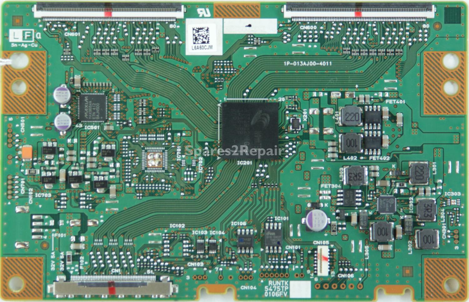 Sony KDL-60W605B - T-Con - RUNTK5475TP - RUNTK0106FV - 1P-013AJ00-4011