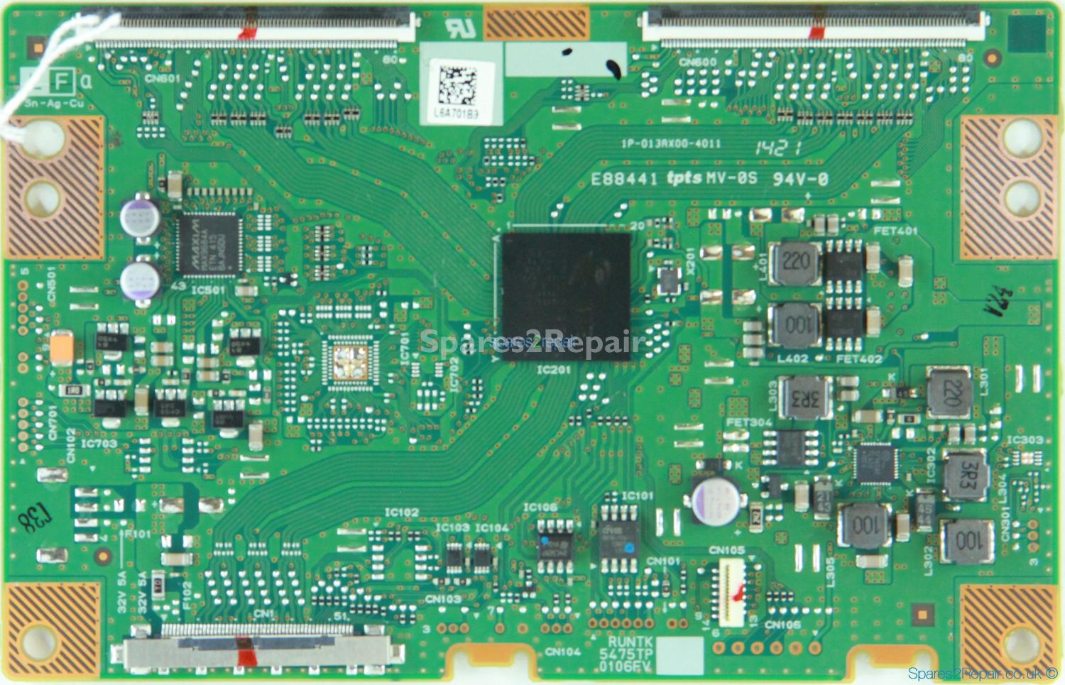 Sony KDL-60W605B - T-Con - RUNTK5475TP - RUNTK0106FV - 1P-013AX00-4011