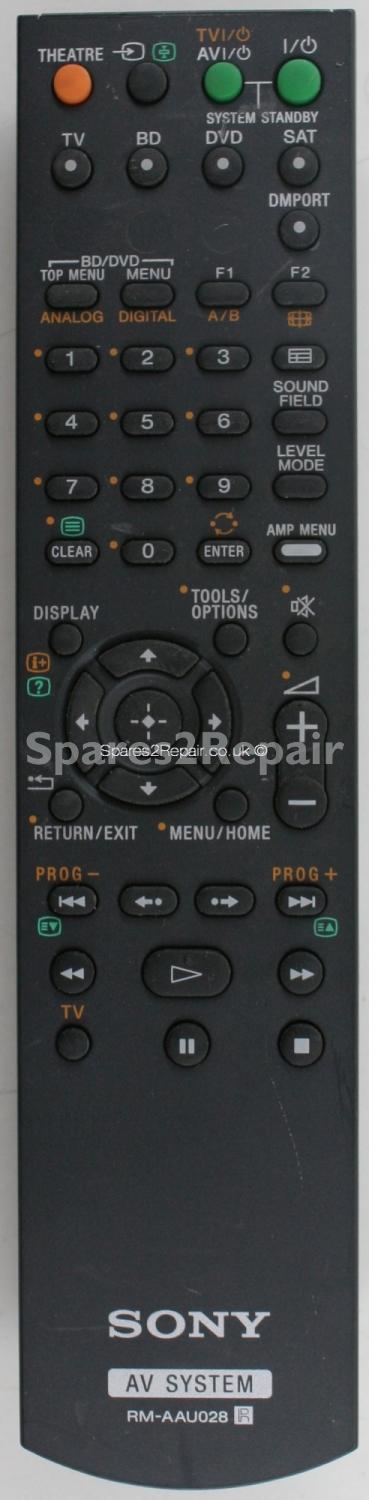 Sony RM-AAU028 Remote Control (Original)