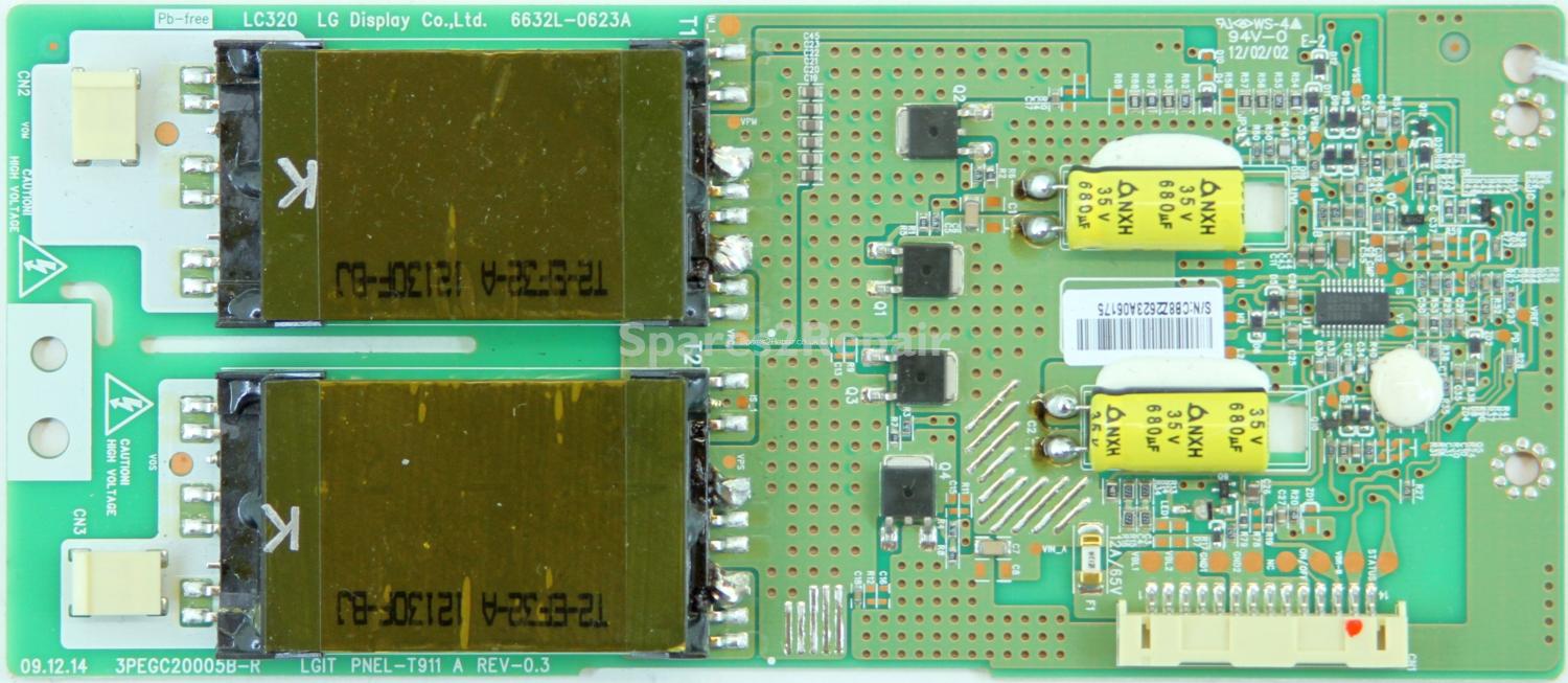 Technika LCD32-270 - Inverter - 6632L-0623A - 3PEGC20005B-R - LGIT PNEL-T911 A - REV-0.3