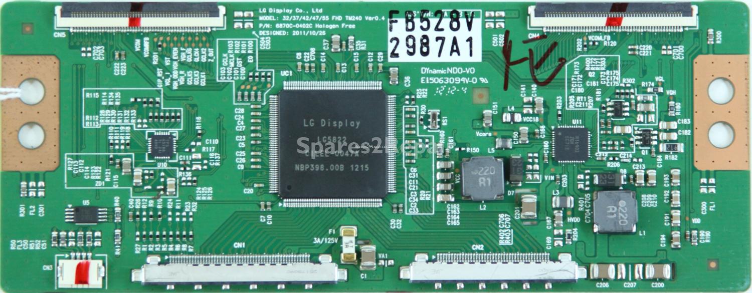 Toshiba 42VL963B - T-Con - 6871L-2987A - 6870C-0402C - 32/37/42/47/55 FHD TM240 Ver0.4