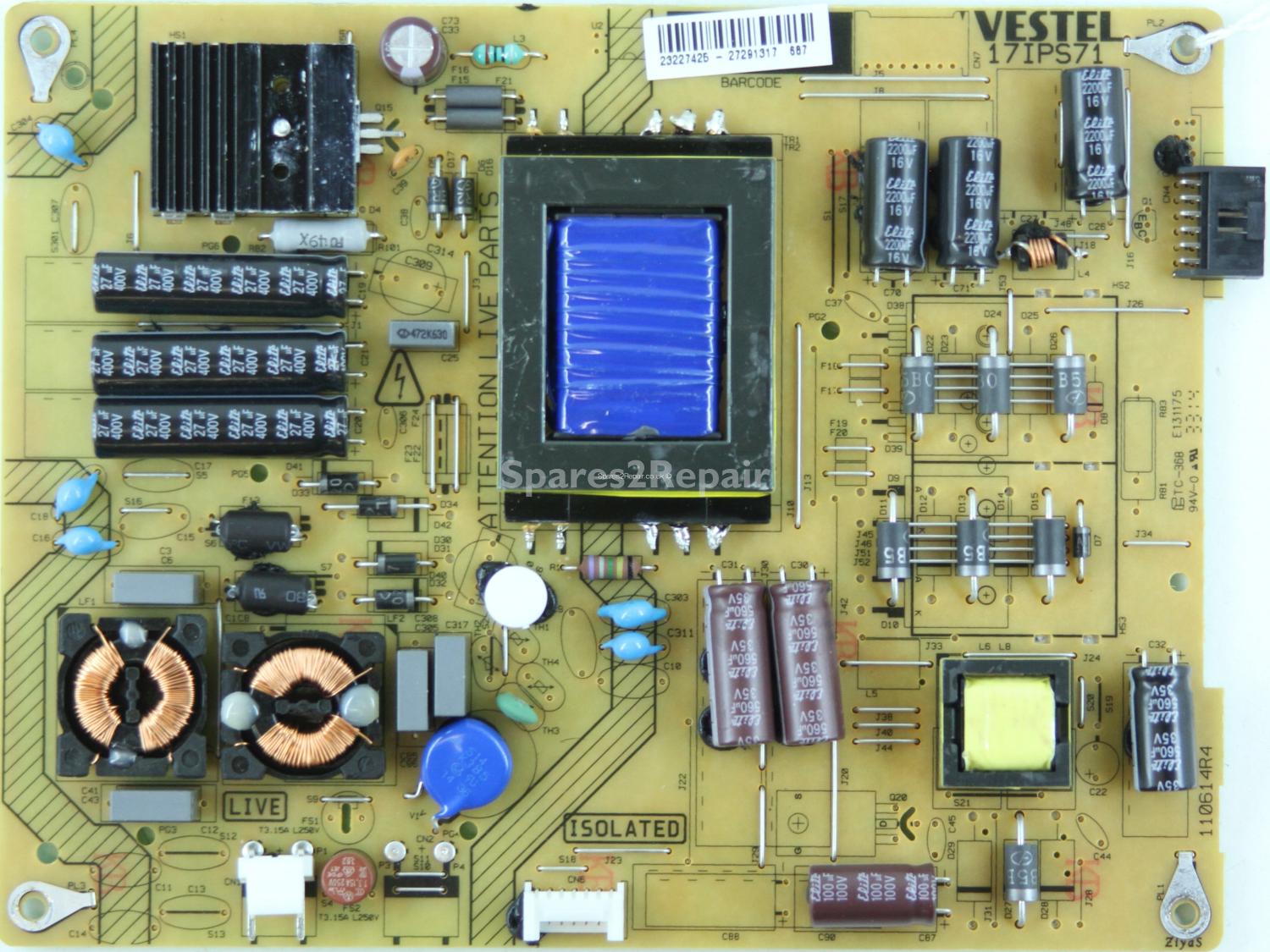 Toshiba 40D3553B - PSU - 23227425 - 17IPS71 - 110614RA