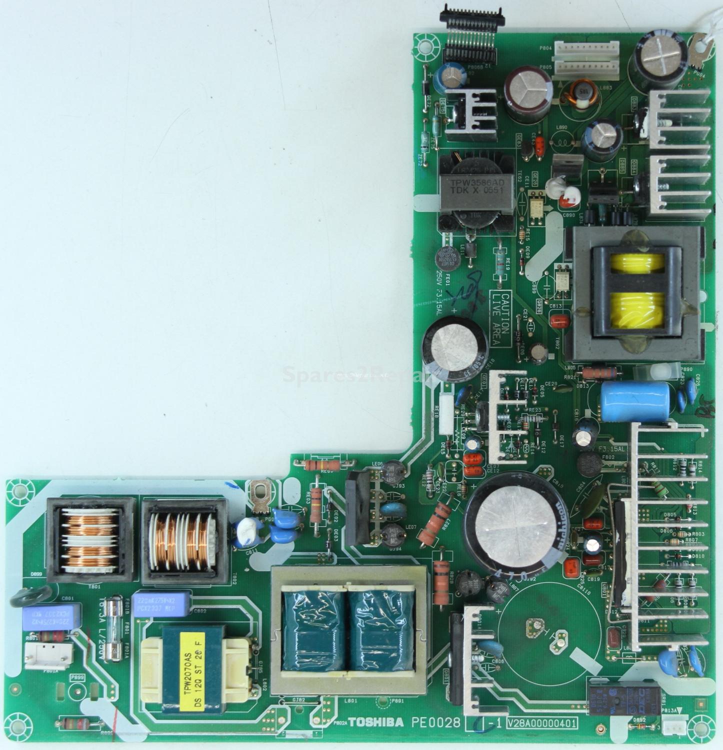 Toshiba 32WL66P - PSU - PE0028C-1 - V28A00000401