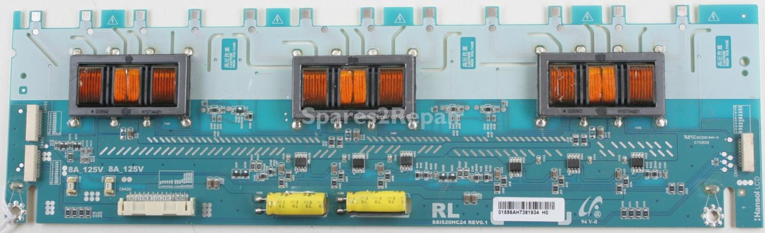 Toshiba 52HL167 - Inverter - 8A_125V8A_125V - SSI520HC24 REV 0.1 - RL