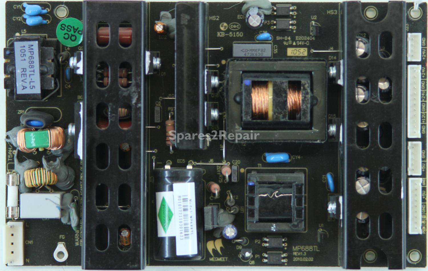 Videocon VU326LD - PSU - MP688TL - REV:1.3 - KB-5150
