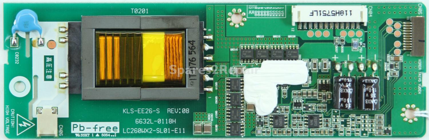 Wharfedale LCD2610AF - Inverter - KLS-EE26-S - Rev08 - 6632L-0118H - LC260WX2-SL01-E11
